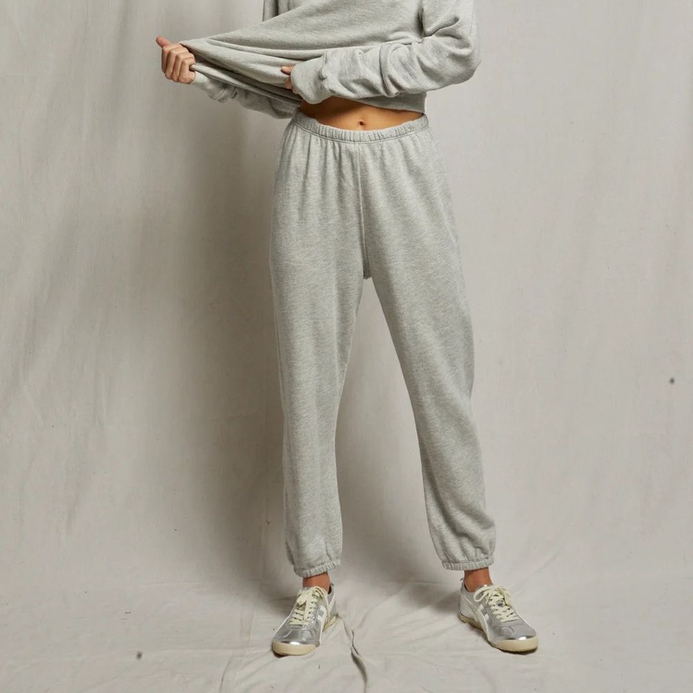 Perfectwhitetee BLACK johnny french terry easy sweatpant XL